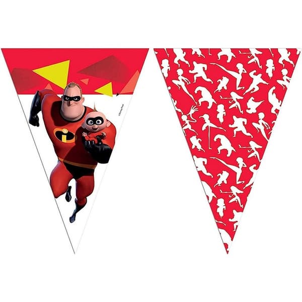 The Incredibles Vimpelbanner Red/White/Black One Size
