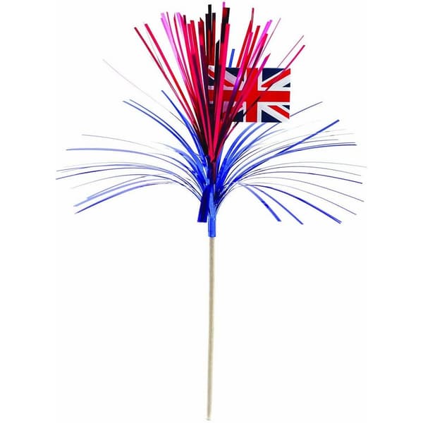 Amscan Best Of British Union Jack Cascade Picks (Pack of 10) Red/Blue One Size