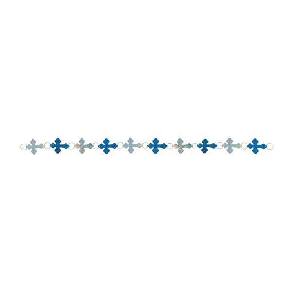 Amscan Ring krans Blue/Silver One Size