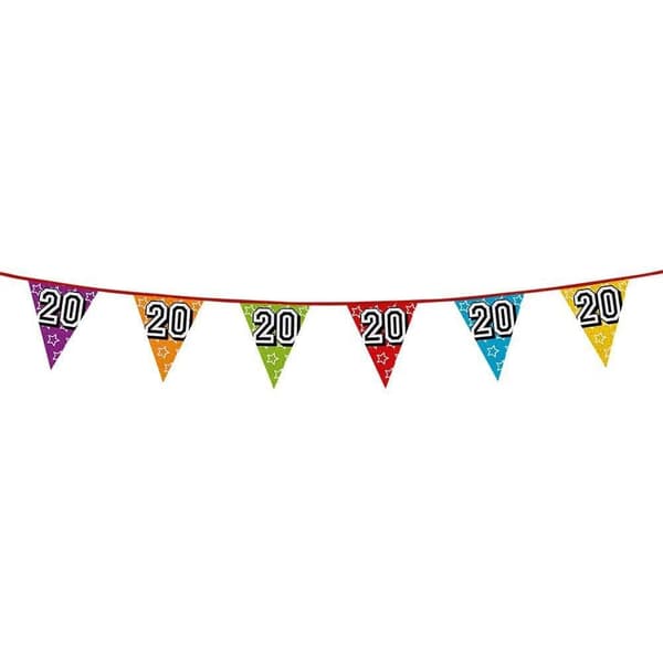 Boland 20th Birthday Bunting Multicoloured One Size
