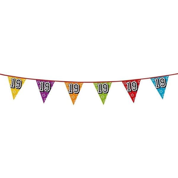 Boland 19th Birhday Bunting Multicoloured One Size