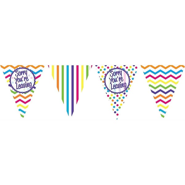 Creative Party Sorry You´re Leaving Paper Chevron Bunting Multicoloured One Size
