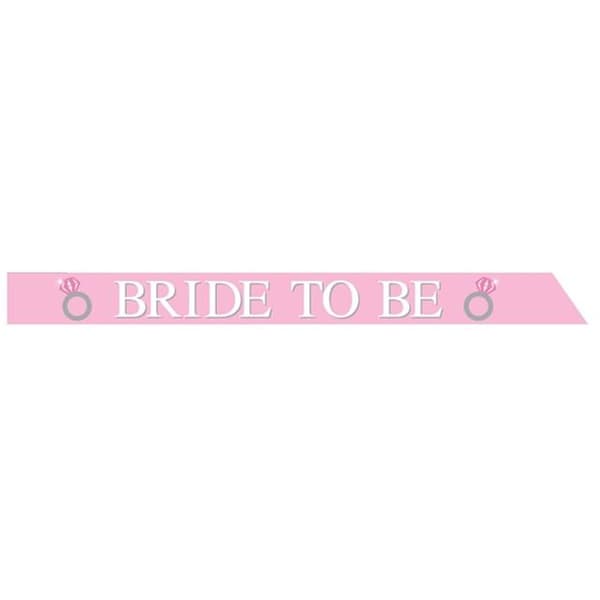Creative Party Bride To Be Satin Bridal Shower Sash Pink One Size