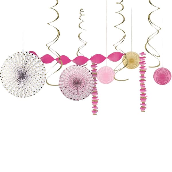 Amscan First Holy Communion Decoration Set (Pack of 14) Pink One Size