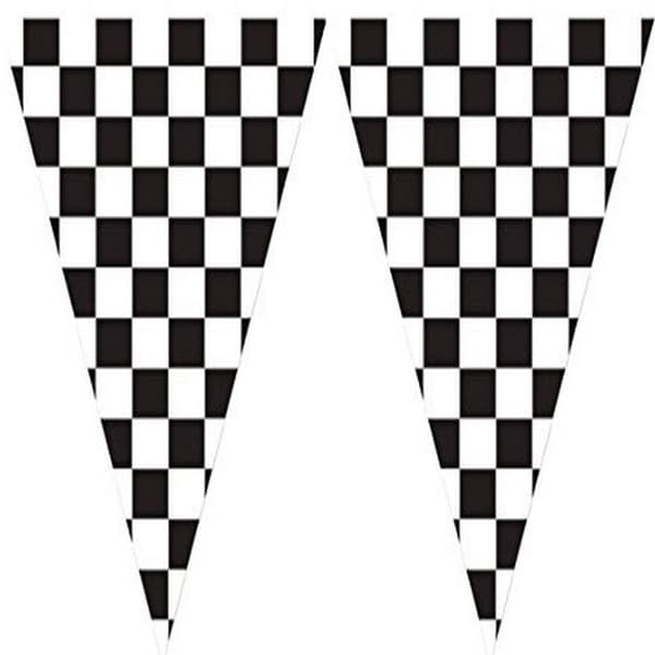 Creative Party Plastic Chequered Flag Banner