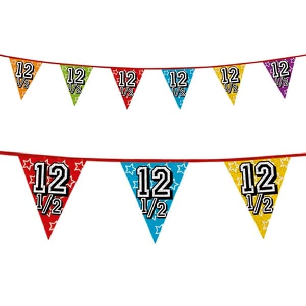 12 1/2 Pennant Bunting Multicoloured One Size