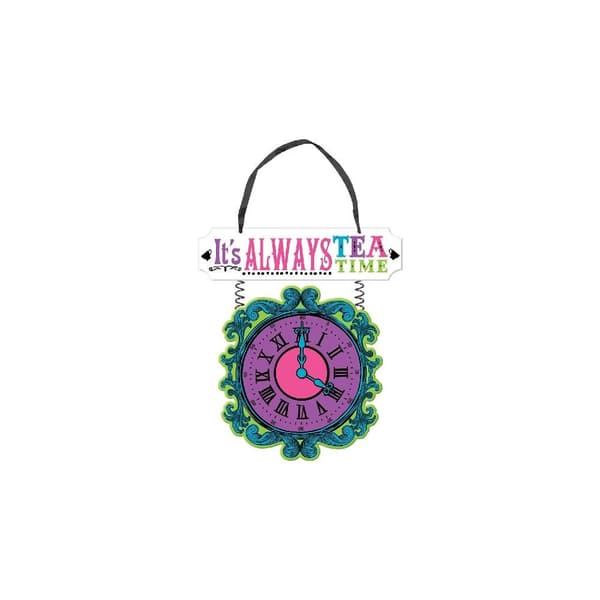 Amscan Clock Tea Party Hanging Sign | CDON