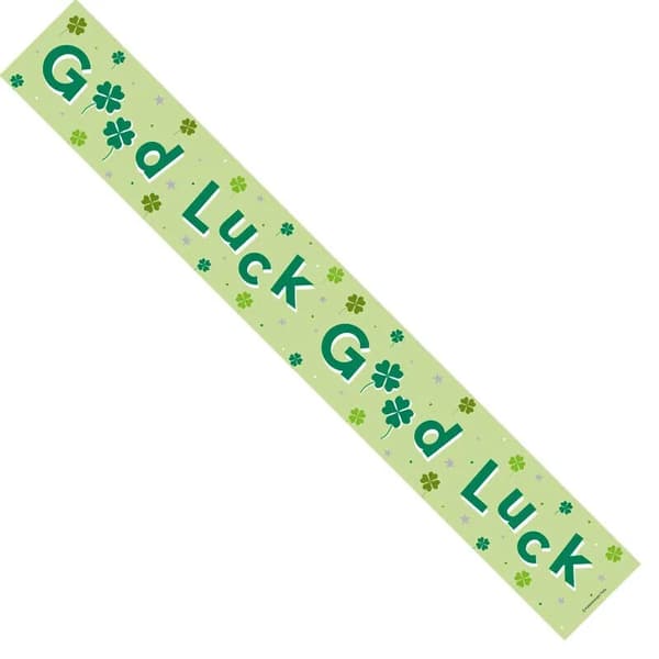 Apac Clover Good Luck Banner Green One Size