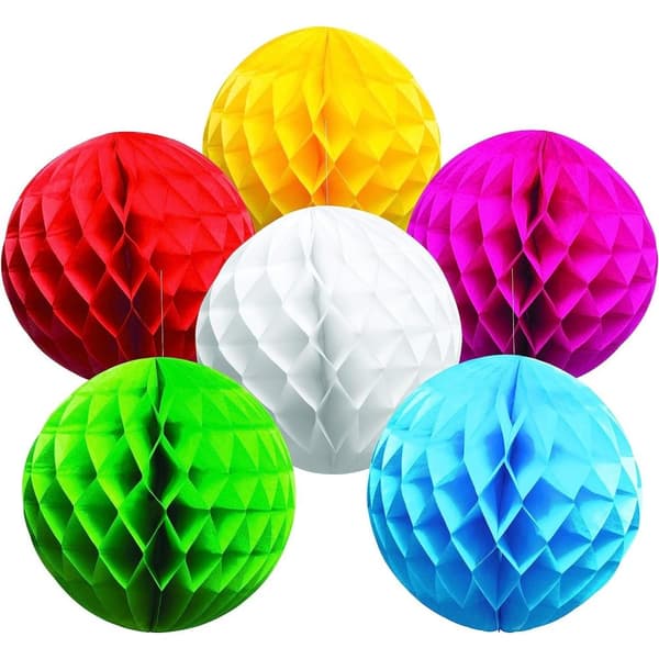 Boland Paper Honeycomb Hanging Decoration (Pack of 6) Multicoloured One Size