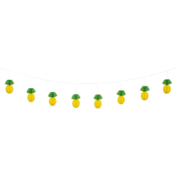 Unique Party Pineapple Luau/Beach Party Garland Yellow/Green One Size