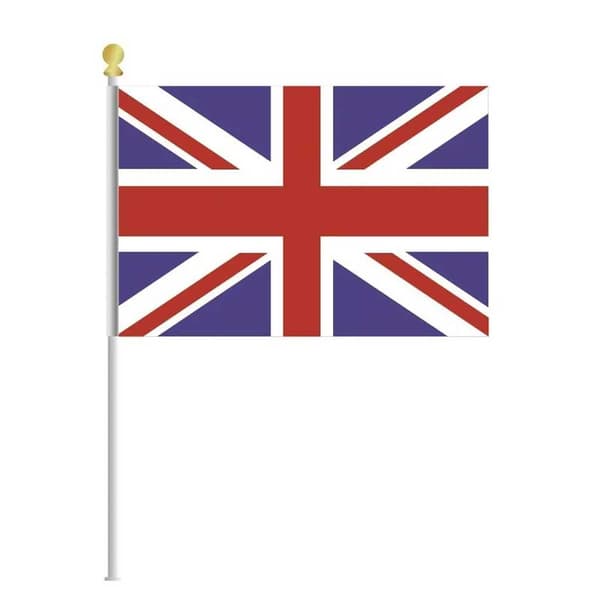 Union Jack Flag (Pack of 12) Blue/Red/White One Size