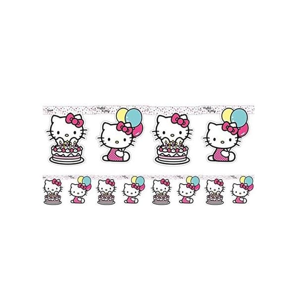 Hello Kitty Cardboard Banner White One Size