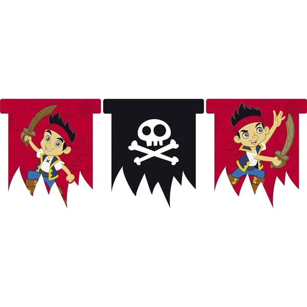 Jake And The Never Land Pirates Flaggor Flaggning Red/Black One Size
