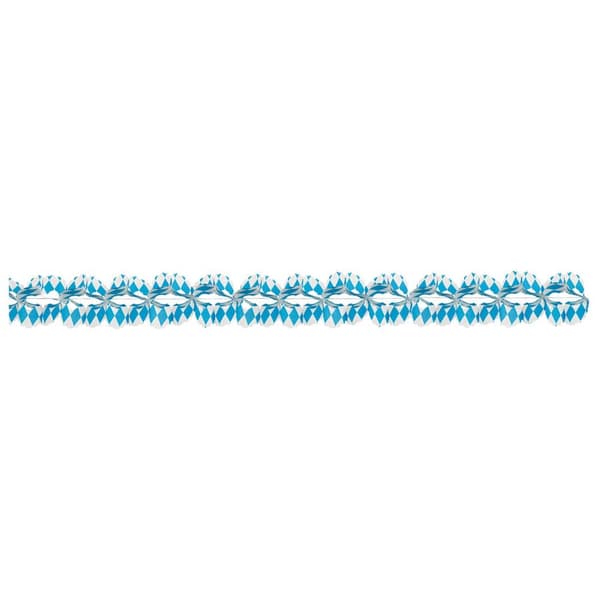 Amscan Paper Bavarian Garland Blue/White One Size