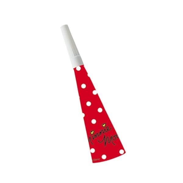 Disney Polka Dot Minnie Mouse Noisemaker (Pack of 6) Red/White One Size