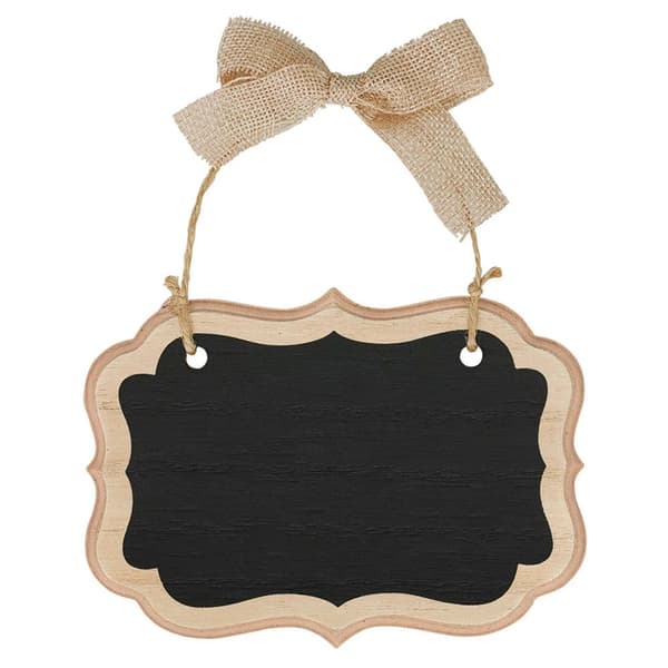 Amscan Marquee Chalkboard Sign Black/Natural One Size