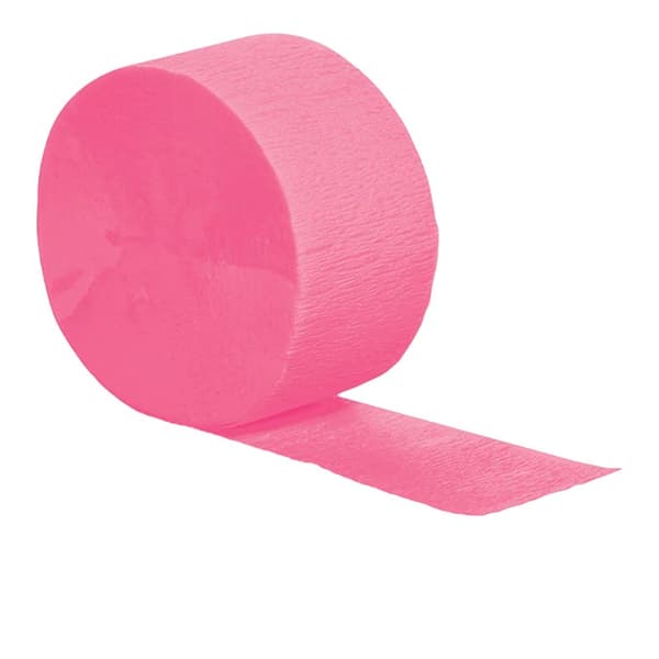 Creative Party Crepe Streamer Candy Pink One Size