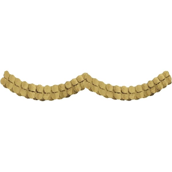 Amscan Paper Cut Out Garland Gold One Size