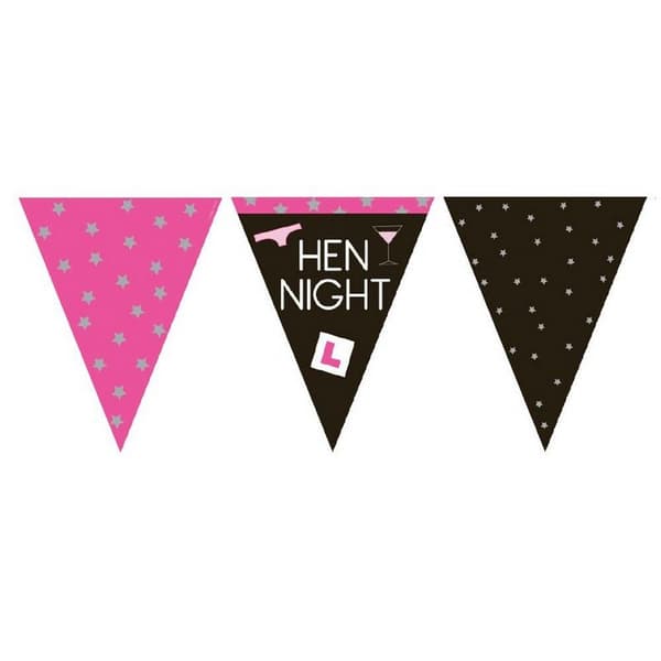 Creative Party Paper Triangle Hen Night Bunting