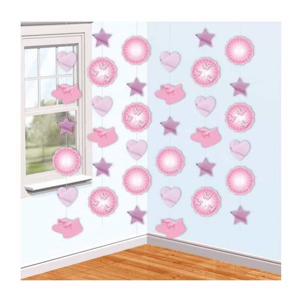 Amscan Booties Christening Party Decoration Pink/Purple One Size