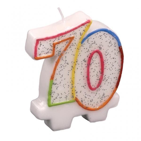 Riethmuller 70th Candle White/Multicoloured One Size