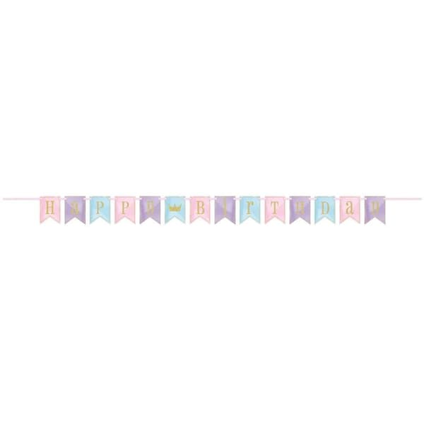 Unique Party Glitter Pennant Birthday Banner Multicoloured One Size