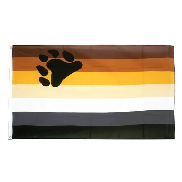 Bear Polyester Pride Flag Multicoloured One Size