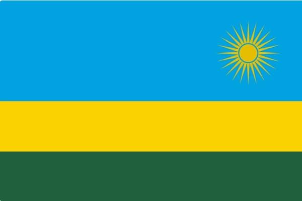 Flag fra Rwanda