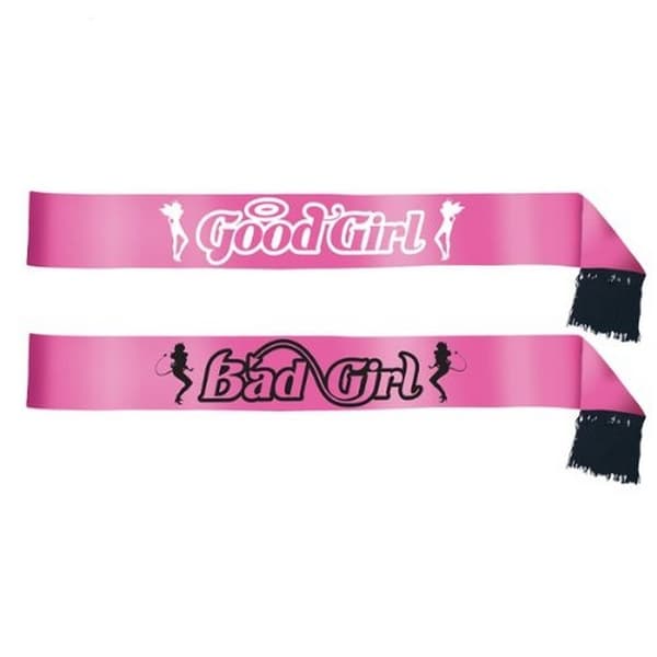 Amscan Good Girl/Bad Girl Double-Sided Party Sash Pink One Size
