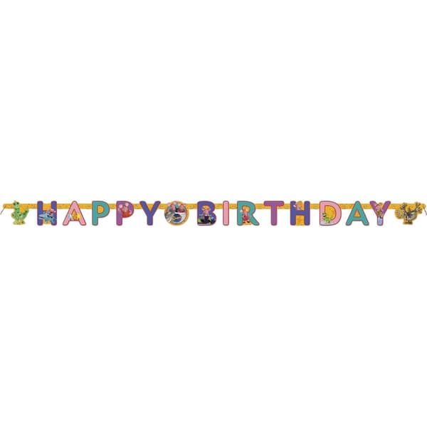 Clangers Characters Happy Birthday Banner Multicoloured One Size