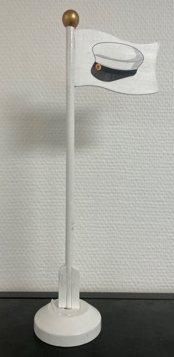 Bordsflagga Student Trä 30 cm
