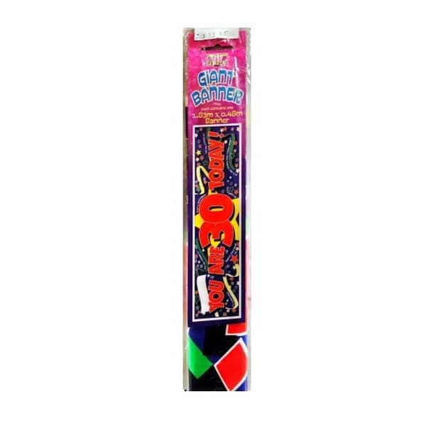 Expression Factory You Are 30th Today! Stars Banner Multicoloured One Size
