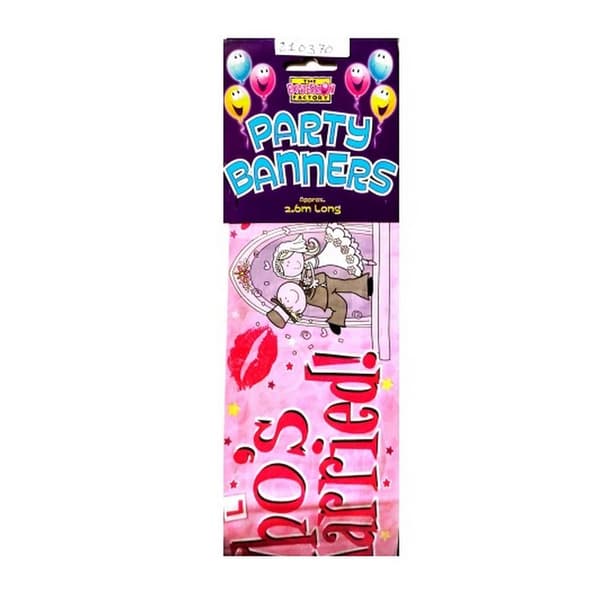 Expression Factory Married! Banner Pink/Red One Size