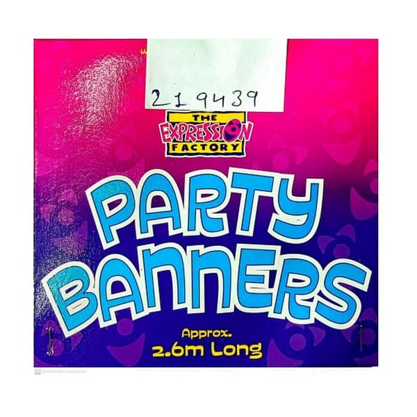 The Expressions Factory Anniversary Banner Pink/Blue One Size