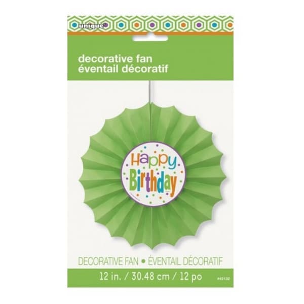 Unique Party Tissue Paper Polka Dot Birthday Fan Decoration