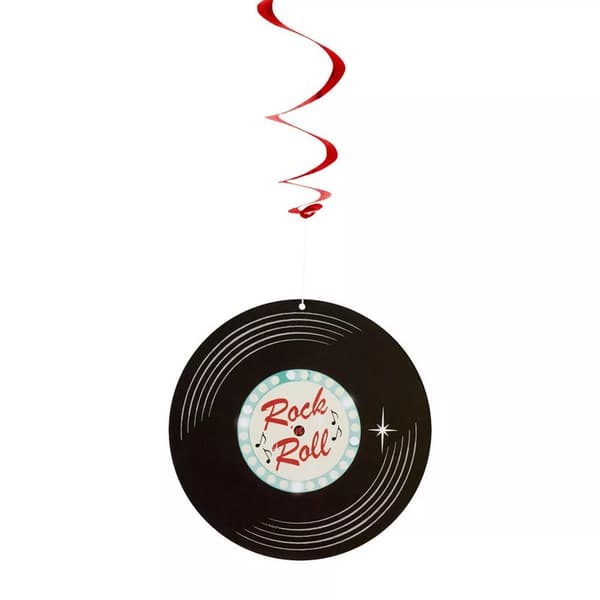 Boland Rock N Roll Swirl Party Decoration (Pack of 2)