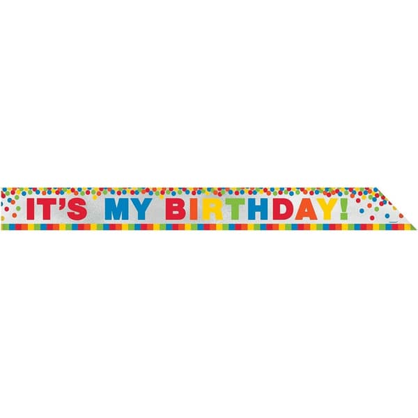 Amscan Regnbåge Happy Birthday Party Sash Multicoloured One Size