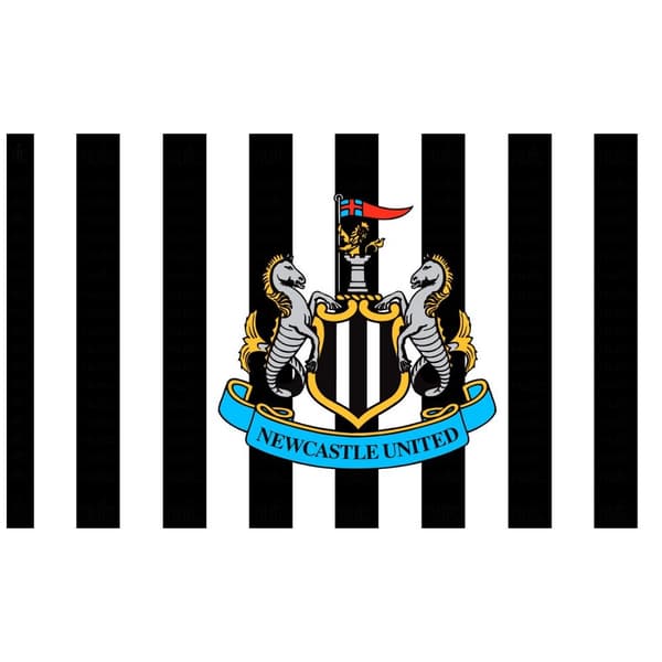 Newcastle United FC Flagga med ränder