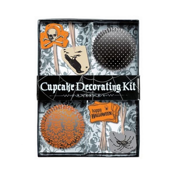 Amscan Happy Halloween Cake Decorating Kit Black/Orange/Beige One Size