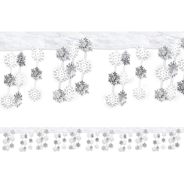 Amscan Snöflinga hängande dekoration White/Grey One Size