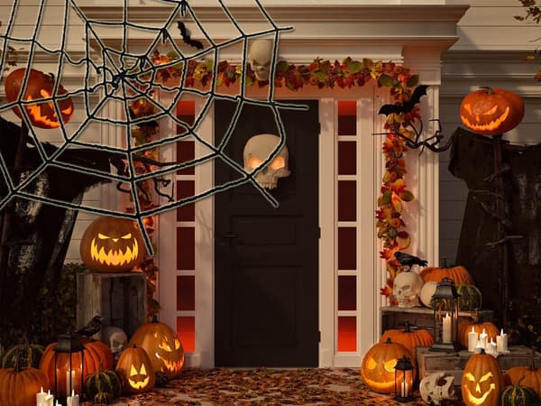 Spindelnät - Halloween Dekoration