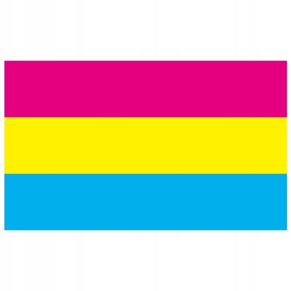 LGBT REGNBUEFLAG STOR 90x150cm PANSEKSUALITET F2