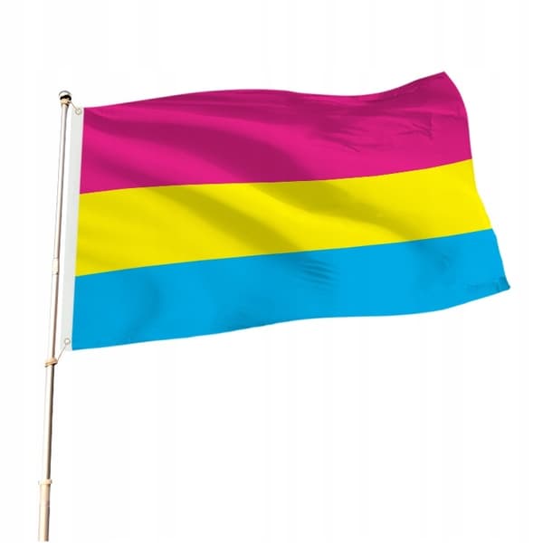 LGBT REGNBUEFLAG STOR 90x150cm PANSEKSUALITET F2