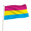 Miniatyrbillede 4 af 11: LGBT REGNBUEFLAG STOR 90x150cm PANSEKSUALITET F2