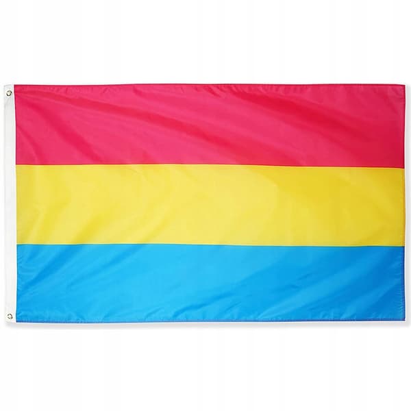 LGBT REGNBUEFLAG STOR 90x150cm PANSEKSUALITET F2