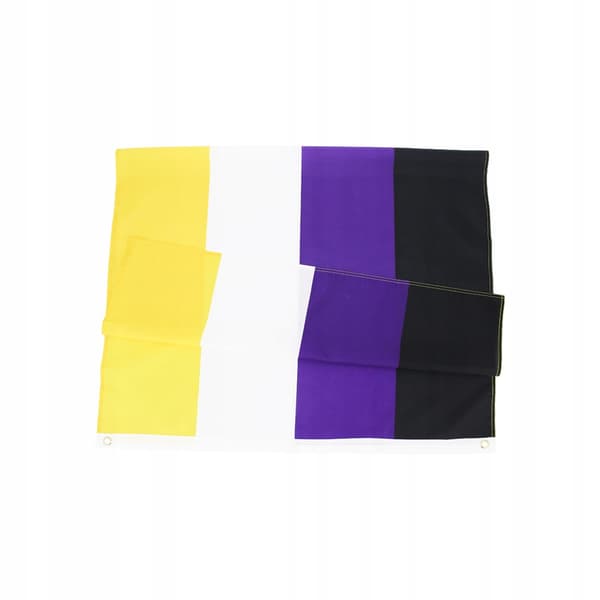 LGBT REGNBUEFLAG STOR 90x150cm IKKE-BINÆR F1