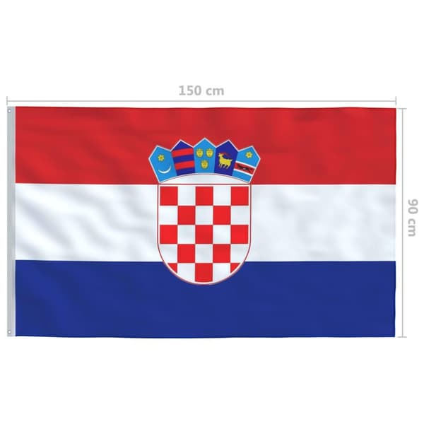 vidaXL Kroatian lippu 90x150 cm