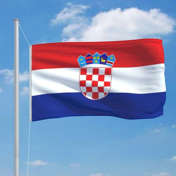 vidaXL Kroatian lippu 90x150 cm