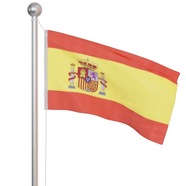 vidaXL Spansk flagg 90x150 cm