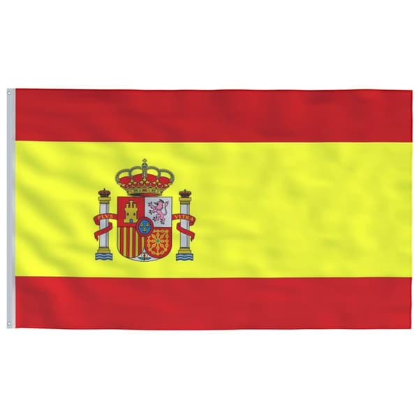 vidaXL Spansk flagg 90x150 cm